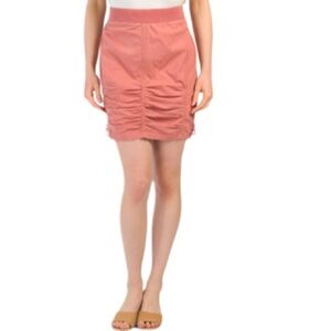 XCVI wearables Tammy pull on ruched side skirt rust woman’s size XL NWT